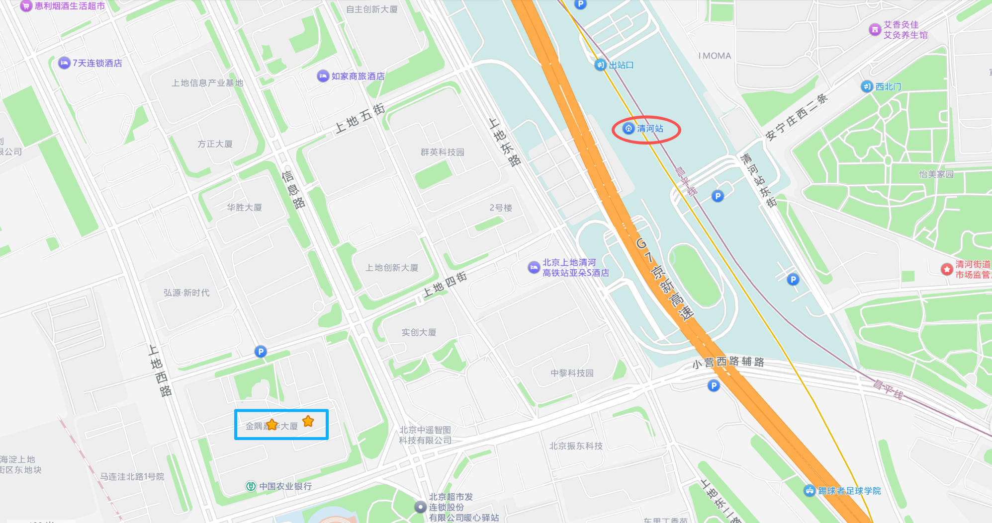 金隅嘉华大厦C座位置